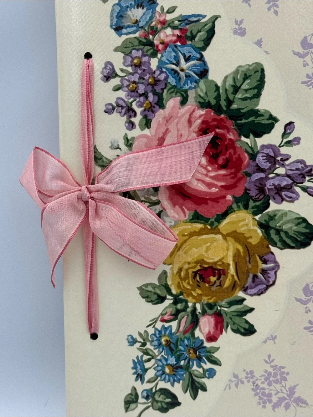 VTG Hallmark Coquette Cottagecore Floral Photo‎ Album Scrapbook Binder 12x10